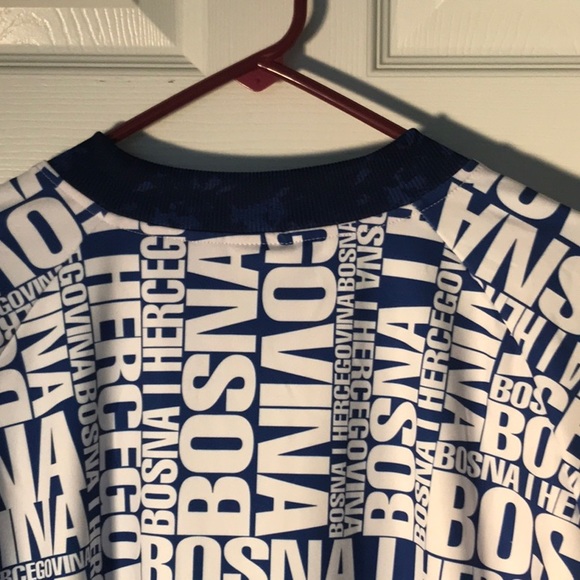 BOSNA I HERCEGOVINA FOOTBALL FEDERATION BLUE & WHITE SCENTED MEN’S JACKET. 3XL - Picture 11 of 16